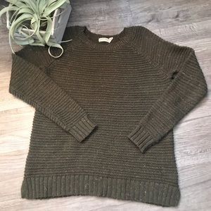Faded Glory Green Knit Sweater